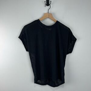 Red haute Black Twist Back Short Sleeve Top S